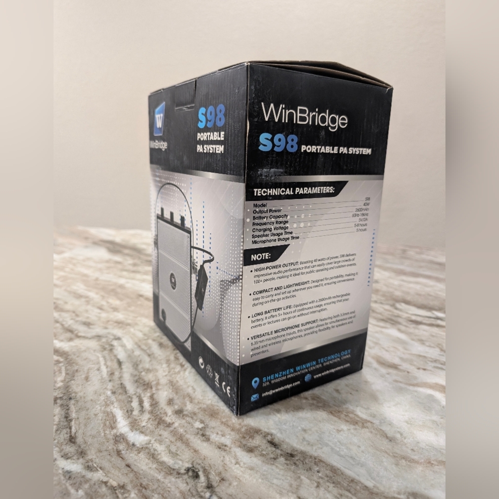 WinBridge S98 Portable PA System - Picture 2 of 9